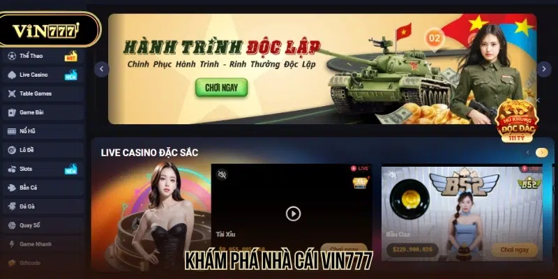 Khám phá nhà cái xanh chín ViN777 